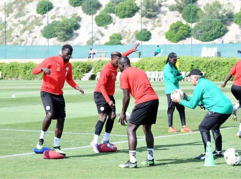 Deuxième séance d’entraînement des Lions du Sénégal à Ismailia (Ismaila)
