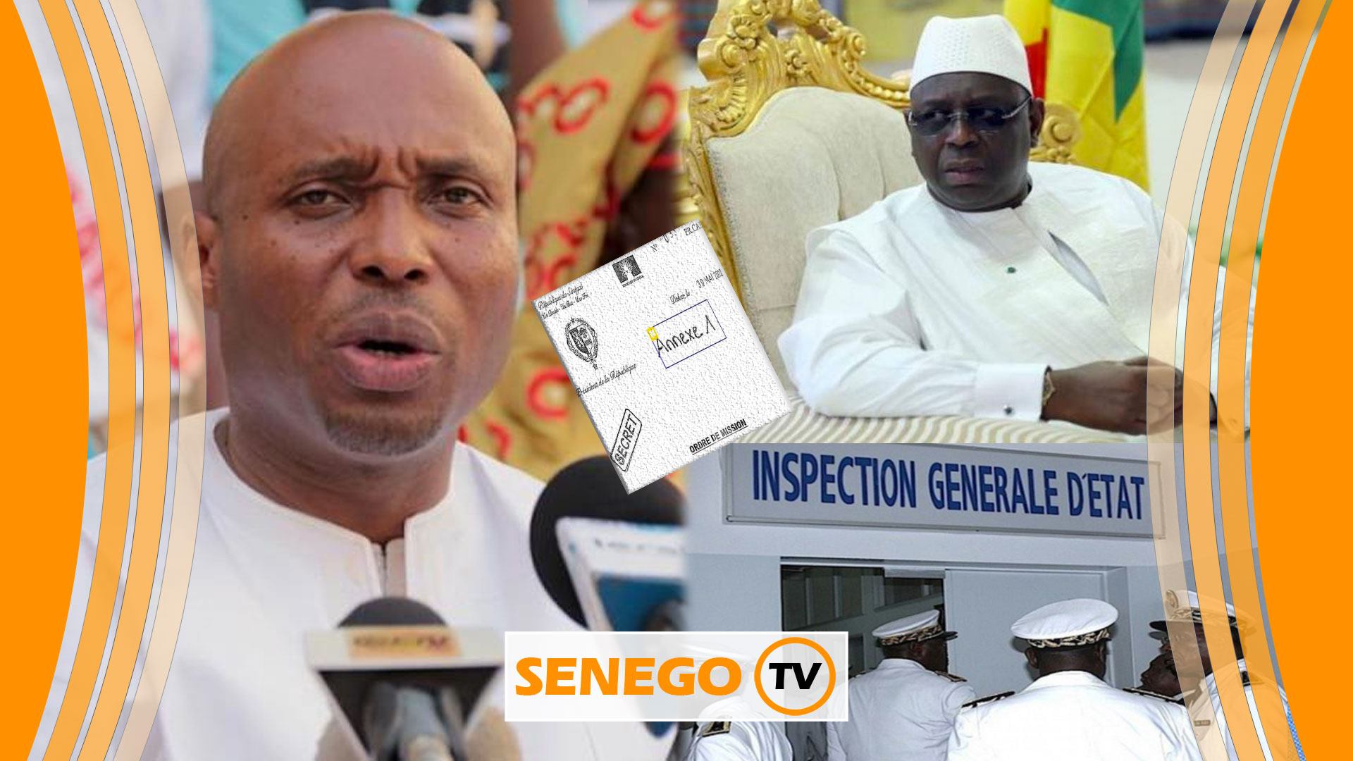 Scandale Petro TIM : « (Macky Sall) est le premier concerné, il st au courant de tout… » (Senego-TV) - Macky Sall tenant une pancarte - Jean-Paul Dias