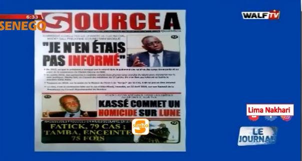 Revue de Presse Français Walf TV du Jeudi 20 Juin 2019 (Video)