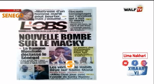 Revue de Presse (Wolof) Walf TV du Mercredi 12 Juin 2019 (Video)
