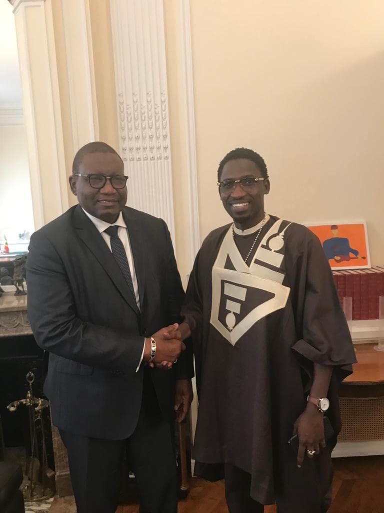 (03 photos) : Demba Guissé reçu par l’ambassadeur du Sénégal en France