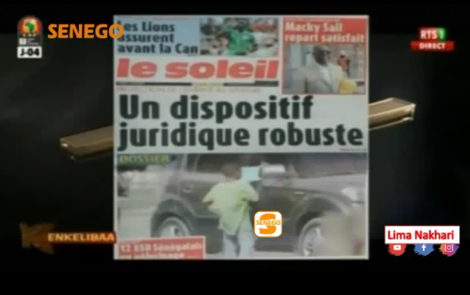 Revue de Presse Français Rts1 du Lundi 17 Juin 2019 (Video)