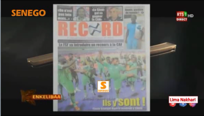 Revue de Presse Français Rts1 du Lundi 15 Juillet 2019 (Video)