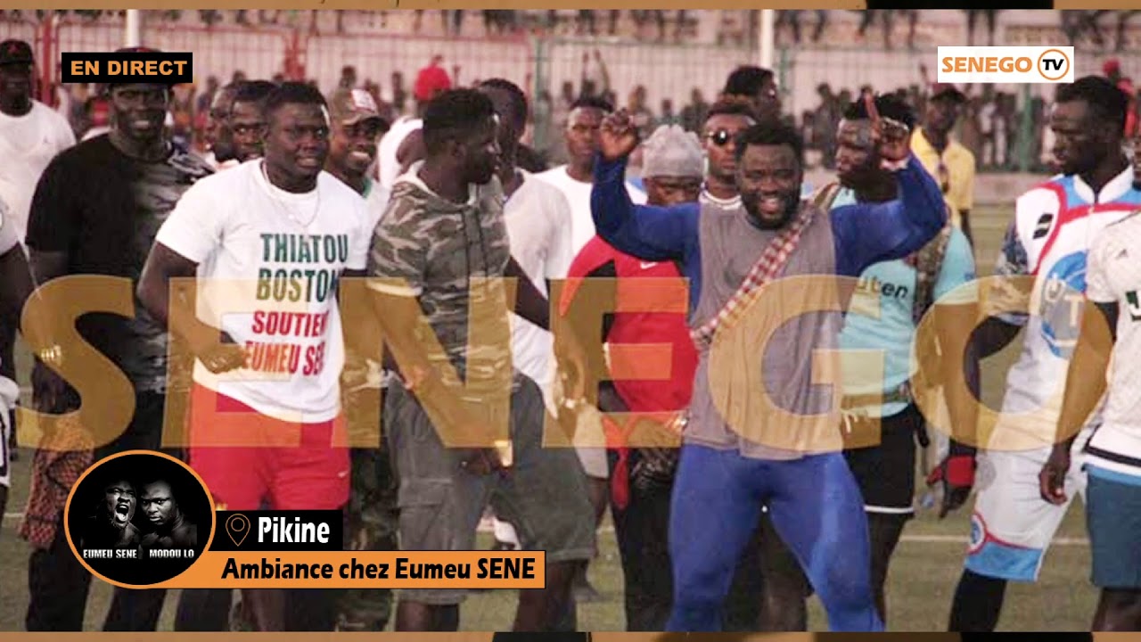 Pikine: Regardez l’ambiance chez Eumeu Séne avant le combat… (Senego Tv)