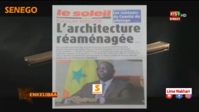 Revue de Presse Français Rts1 du Lundi 08 Juillet 2019 (Video)