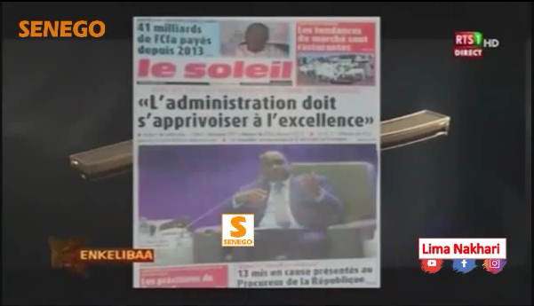 Revue de Presse Français Rts1 du Mardi 06 Août 2019 (Video)