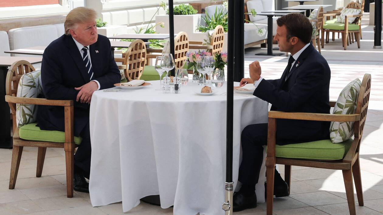 G7 à Biarritz: Trump et Macron improvisent un déjeuner