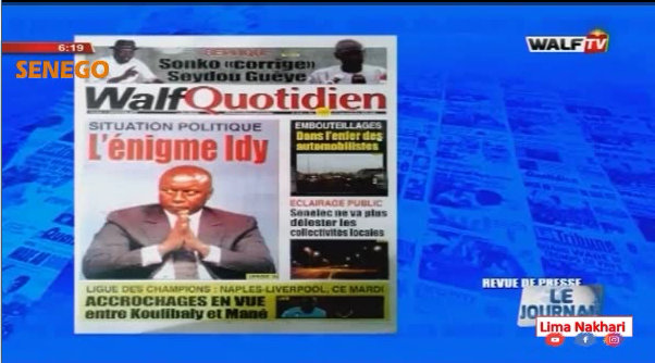 Revue de Presse Français Walf TV du Mardi 17 Septembre 2019 (Video)