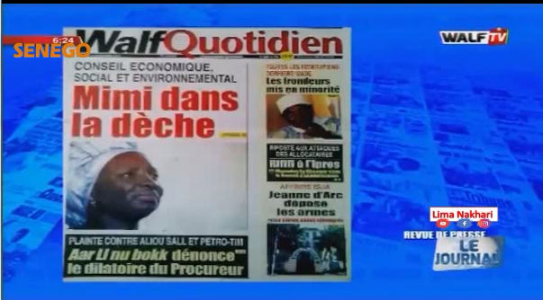 Revue de Presse Français Walf TV du Jeudi 12 Septembre 2019 (Video)