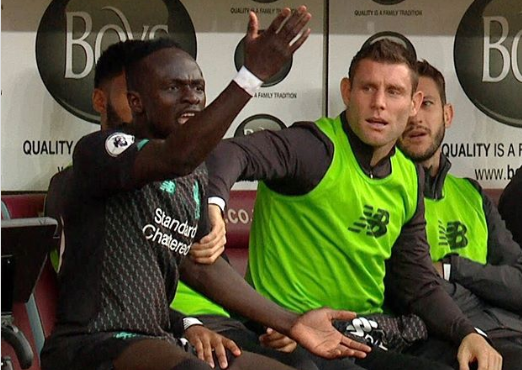 Liverpool – Milner se moque de la colère de Sadio Mané, qui lui répond…