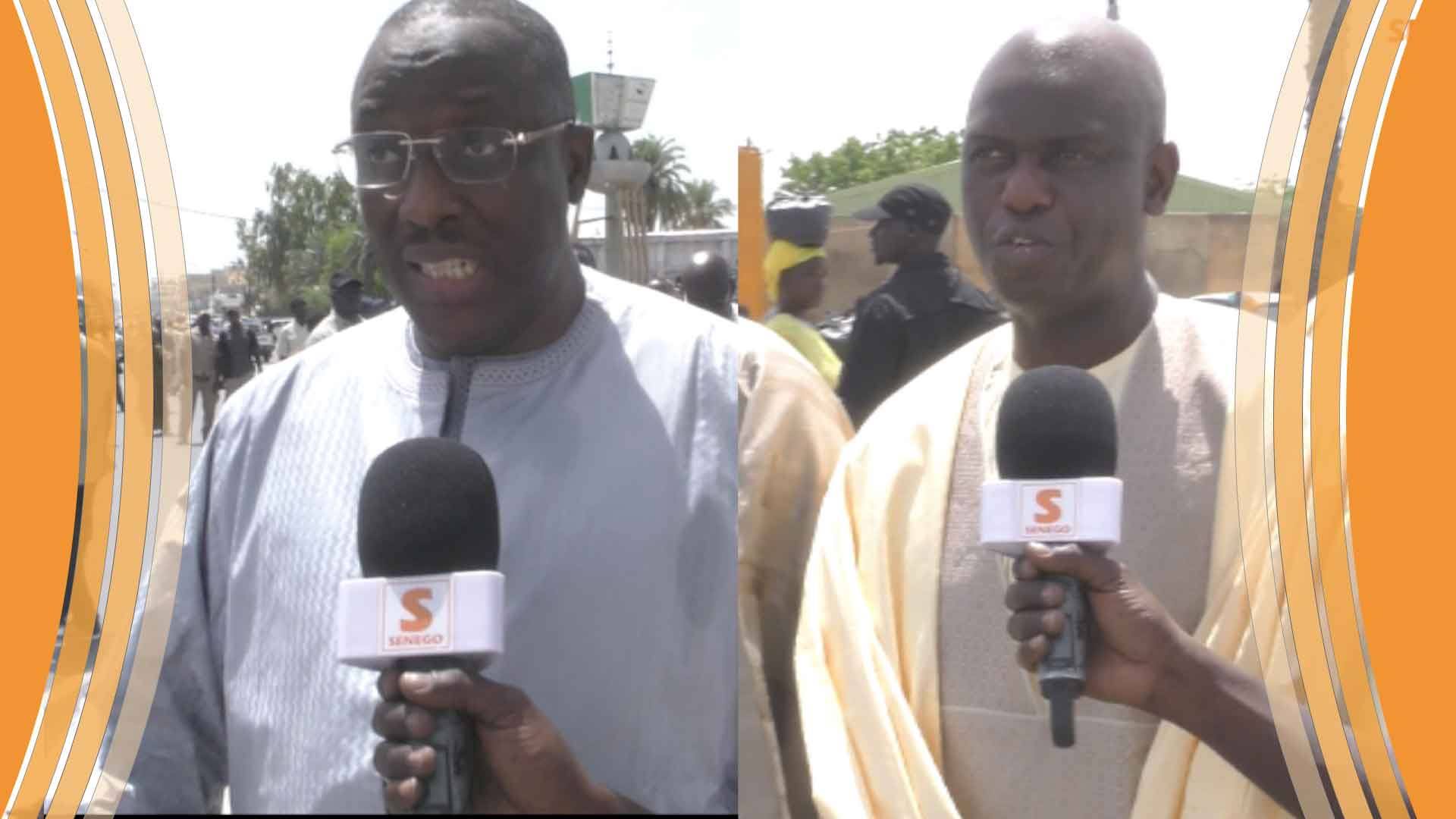 Magal – Cheikh O. Anne et Mansour Faye à la prière du vendredi (Senego tv)