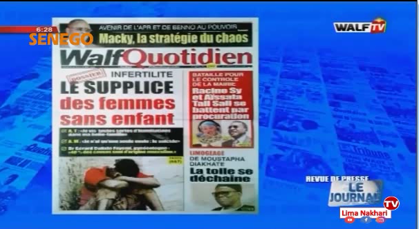 Revue de Presse Français Walf TV du Jeudi 31 Octobre 2019 (Video)