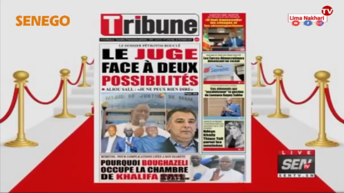 Revue de Presse Français Sen TV du Mardi 26 Novembre 2019 (Video)