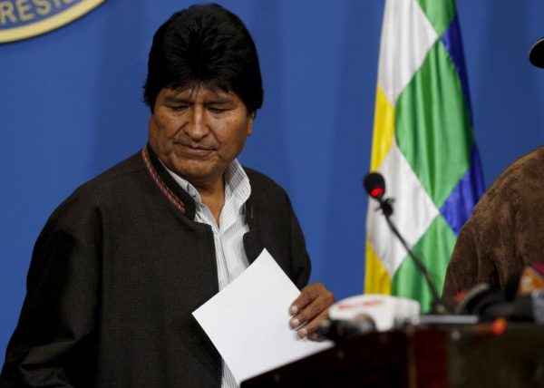 Bolivie : Evo Morales (démissionnaire) a été lâché par l’armée et la police