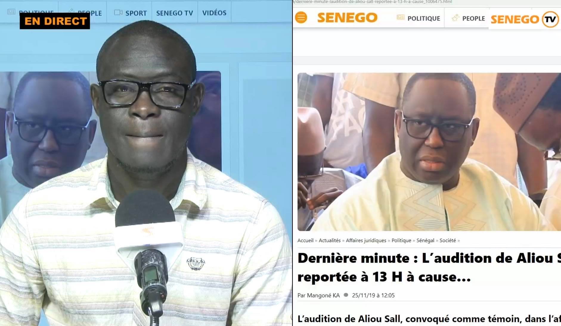 Direct – Feuss Net : Audition Aliou Sall, audio Bougha, talibés violentés