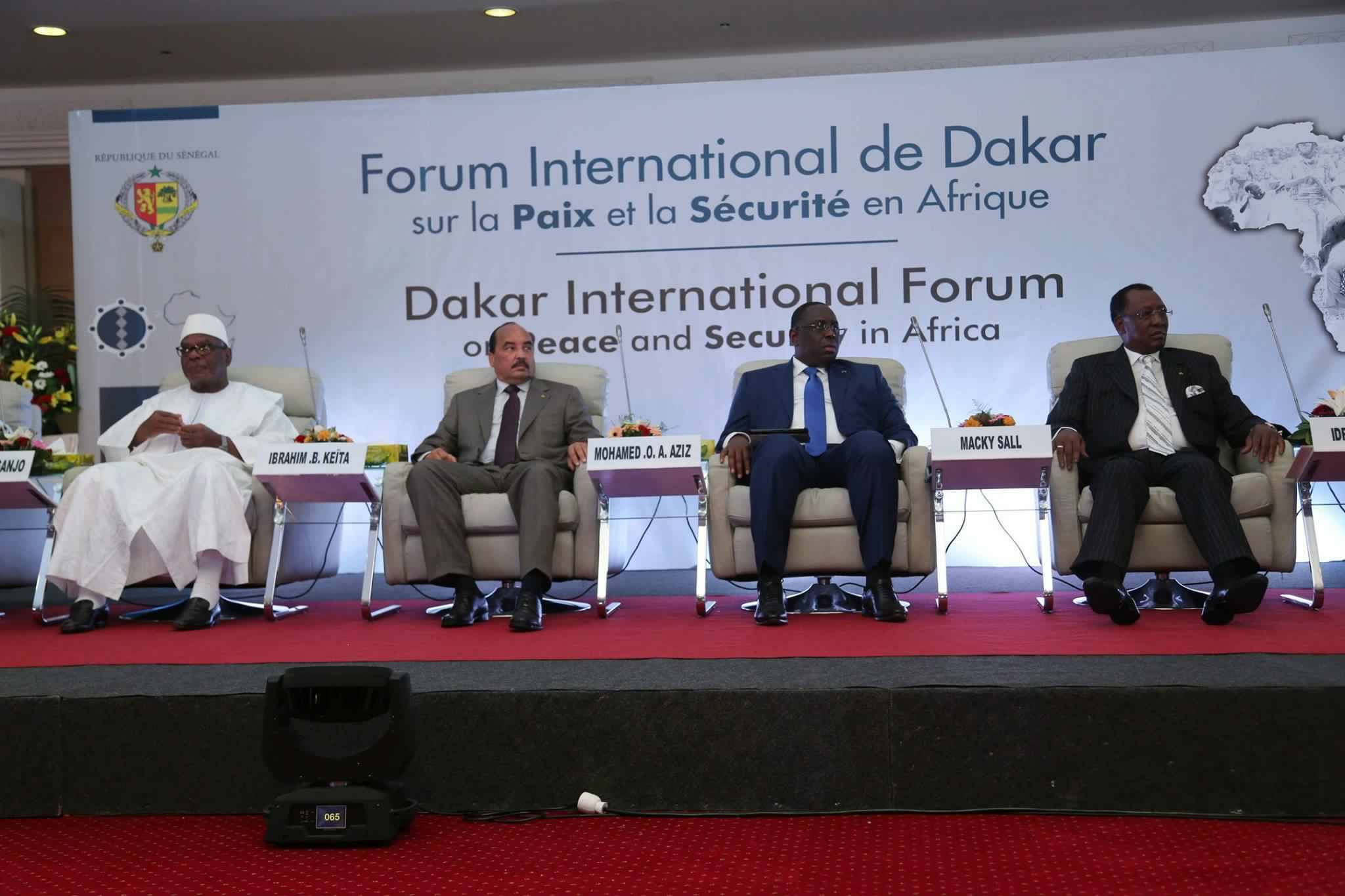 Forum International de Dakar sur la paix et la sécurité, ce lundi