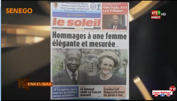 Revue de Presse Français Rts1 du Jeudi 21 Novembre 2019 (Video)