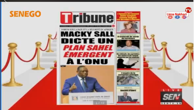 Revue de Presse Français Sen TV du Mardi 19 Novembre 2019 (Video)