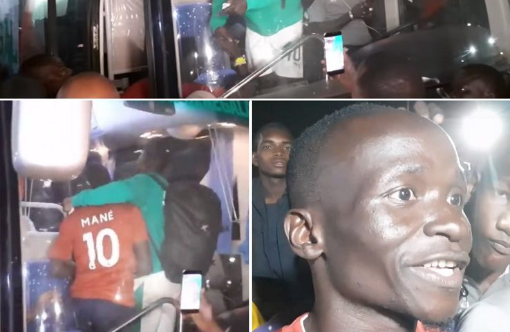Mané a arrêté le bus des Lions pour rencontrer son « sosie » (vidéo)
