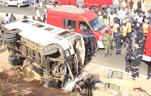 Accidents au Sénégal : 13.778 cas, dont 517 morts en 10 mois