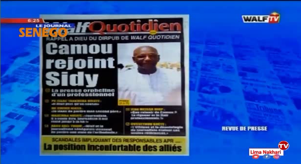 Revue de Presse Français Walf TV du Lundi 16 Décembre 2019 (Video)