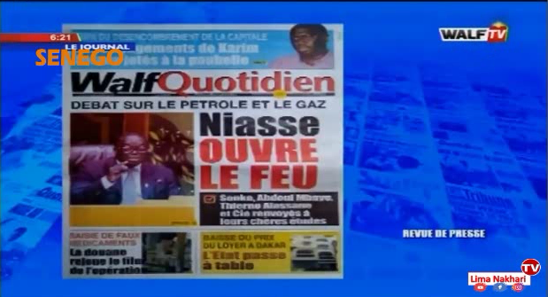 Revue de Presse Français Walf TV du Lundi 09 Décembre 2019 (Video)