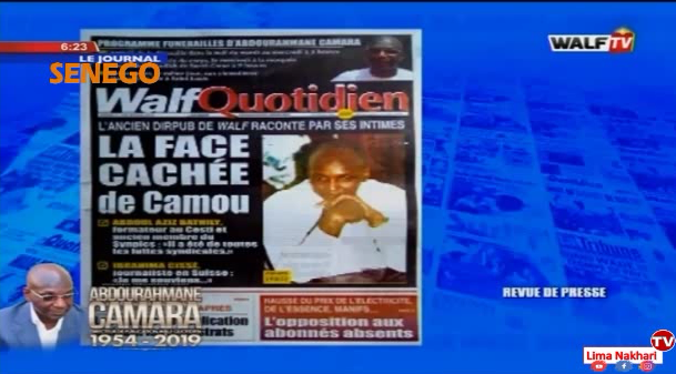 Revue de Presse Français Walf TV du Mardi 17 Décembre 2019 (Video)