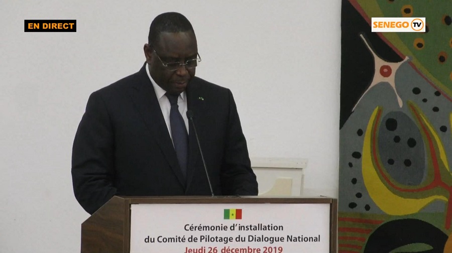 Senego-TV-Comité pilotage Dialogue national : Le discours du Président Sall