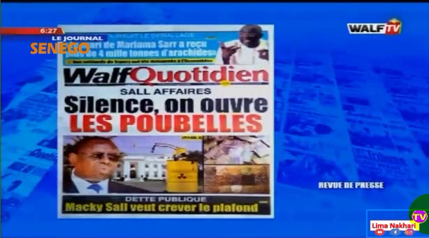 Revue de Presse Français Walf TV du Jeudi 12 Décembre 2019 (Video)