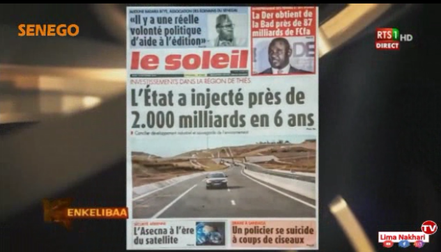 Revue de Presse Français Rts1 du Jeudi 12 Décembre 2019 (Video)