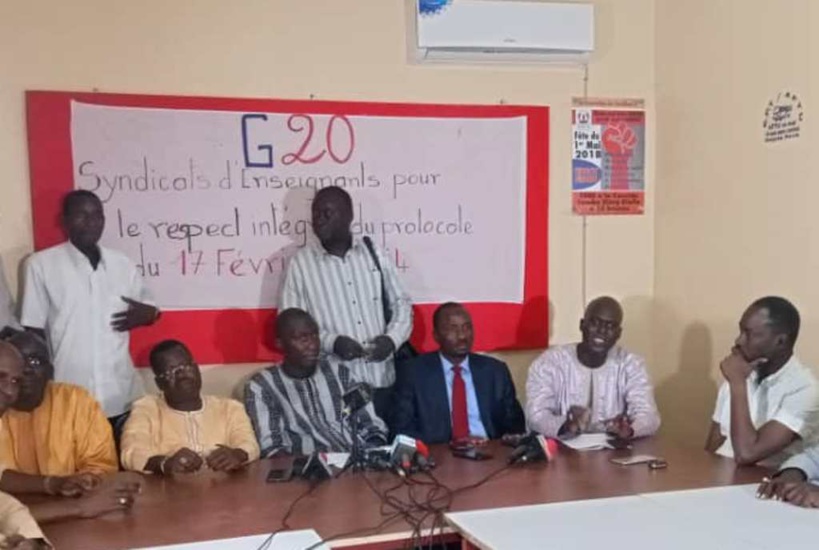 Education : Le G 20 annonce un débrayage mardi prochain
