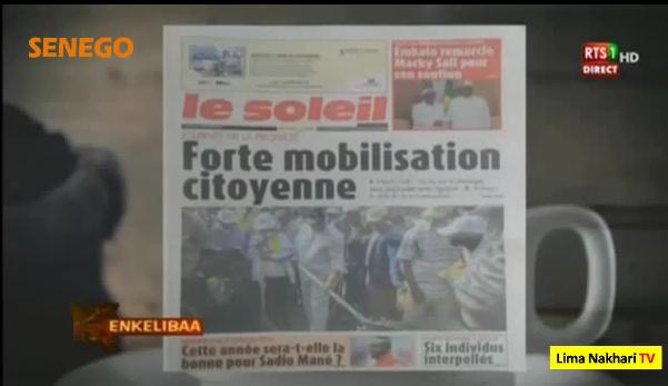 Revue de Presse Français Rts 1 du Lundi 06 Janvier 2020 (Video)