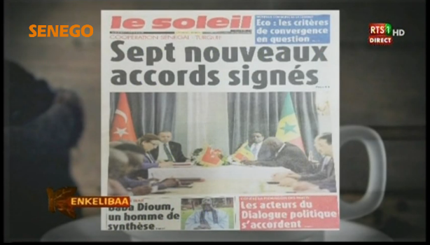Revue de Presse Français Rts1 du Mercredi 29 Janvier 2020 (Vidéo)