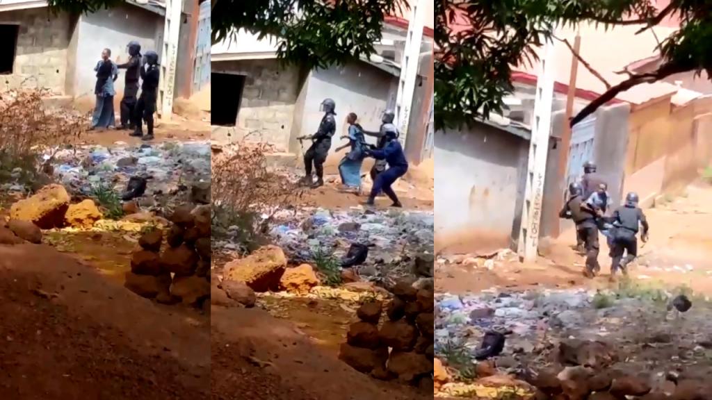 Guinée : Une femme utilisée comme bouclier humain par des policiers (Vidéo)