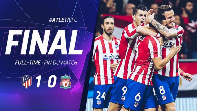 LdC – Le tenant du titre Liverpool, tombe à l’Atletico Madrid (1-0) !