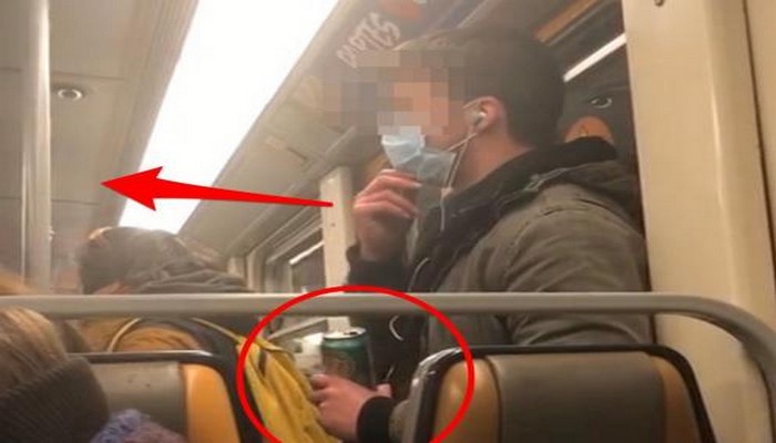 Coronavirus : un homme étale sa salive sur une barre dans un métro (Vidéo)
