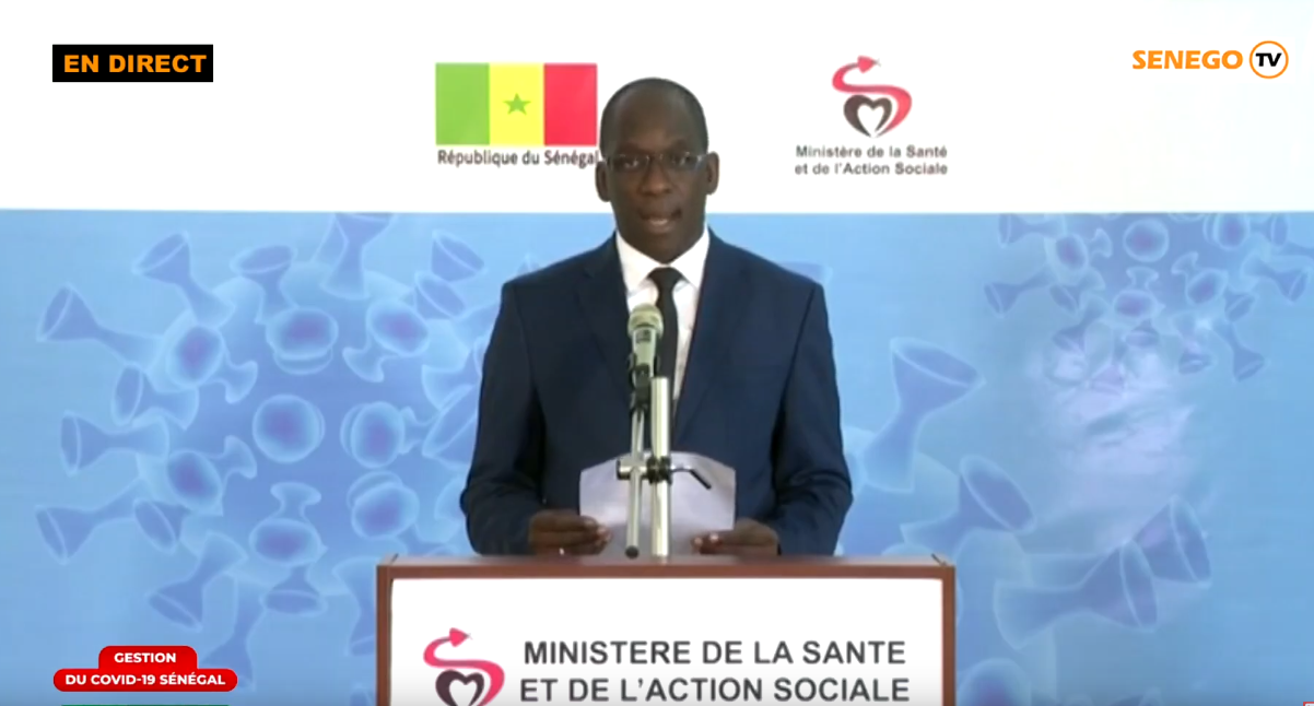 Coronavirus :  05 nouveaux cas confirmés au Sénégal, jeudi 02 avril 2020 (Senego-TV)