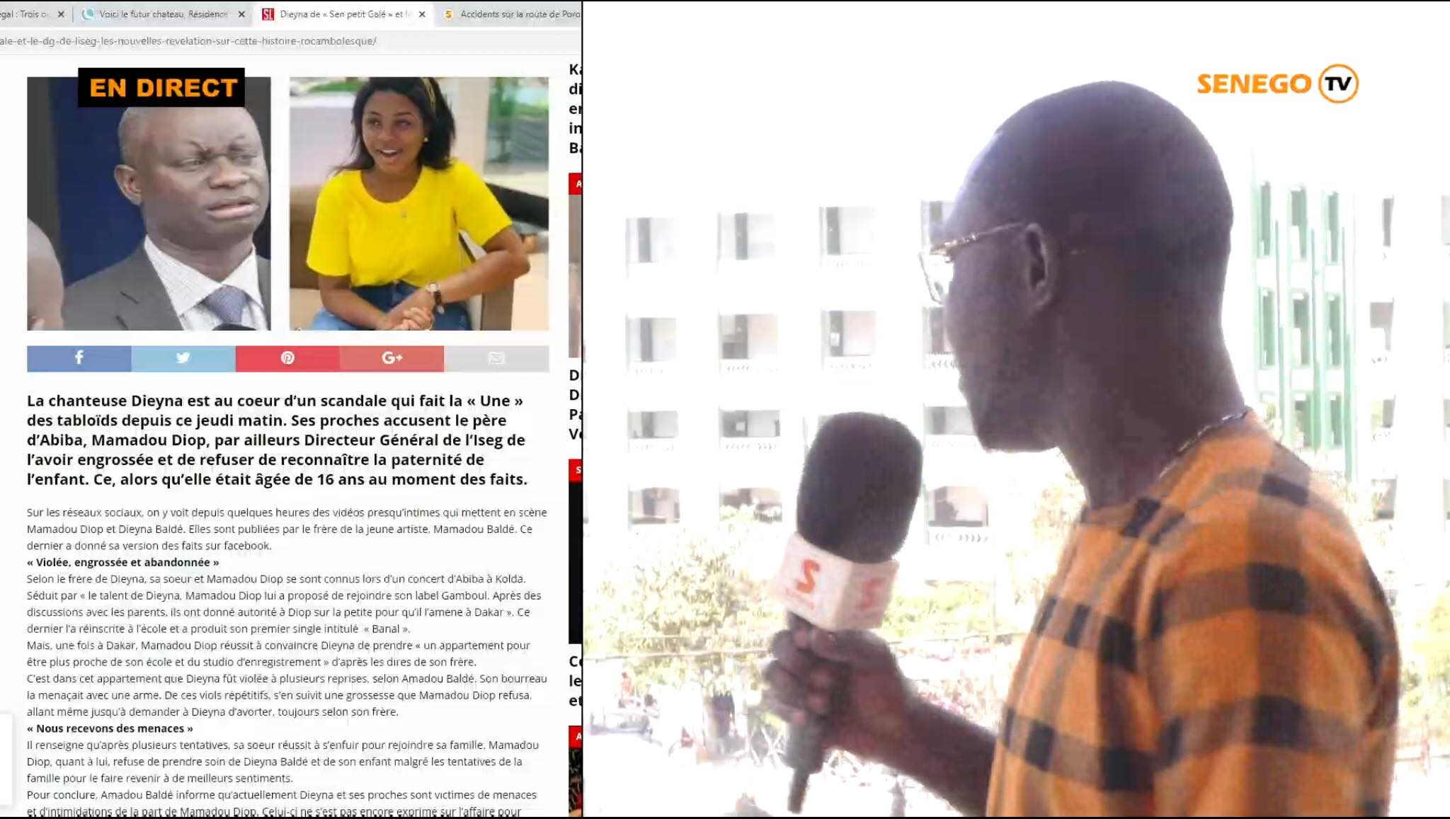 Feuss Net : Des morts sur la route de Porokhane, la sextape Diop ISEG chez les enquêteurs