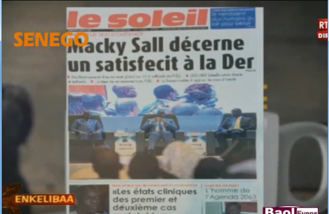 Revue de Presse Français Rts1 du Mercredi 04 Mars 2020