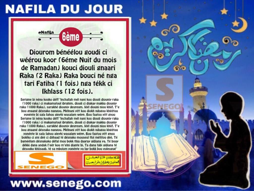 Ramadan 2020: Voici le « Nafila » du Mercredi 29 Avril 2020
