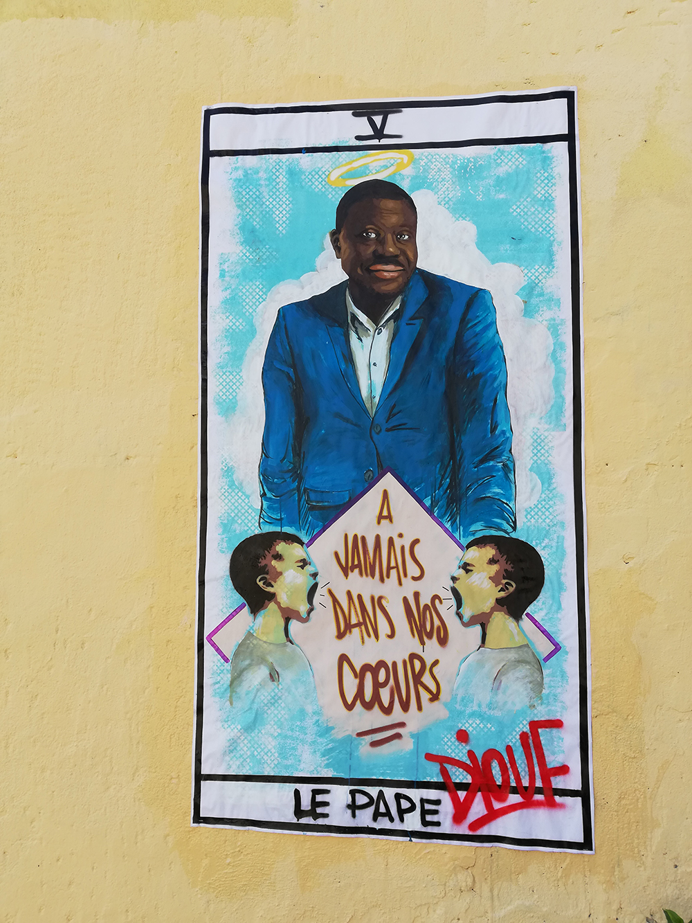 Marseille : le magnifique hommage d’un artiste peintre à Pape Diouf…