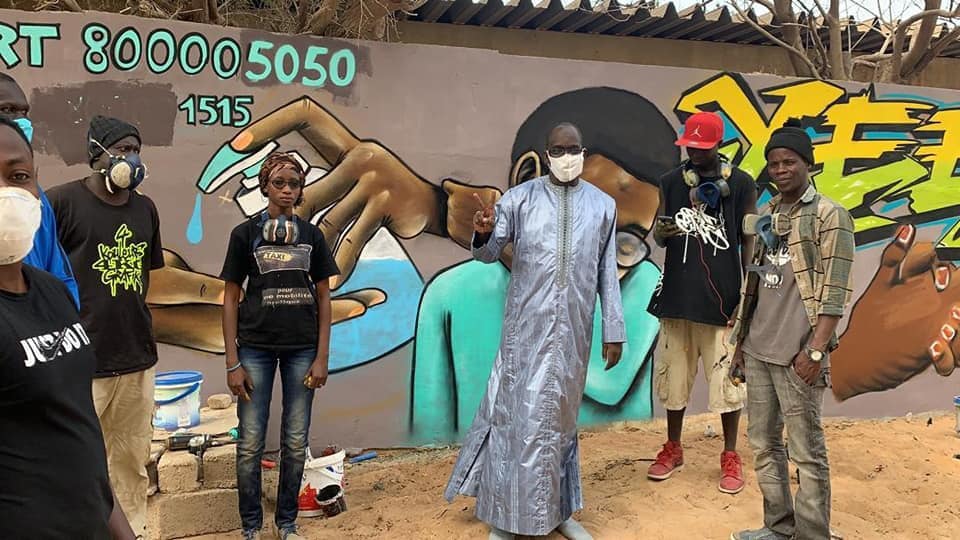 Sensibilisation contre le Covid-19 : Abdoulaye Diouf Sarr fier des artistes du graffiti