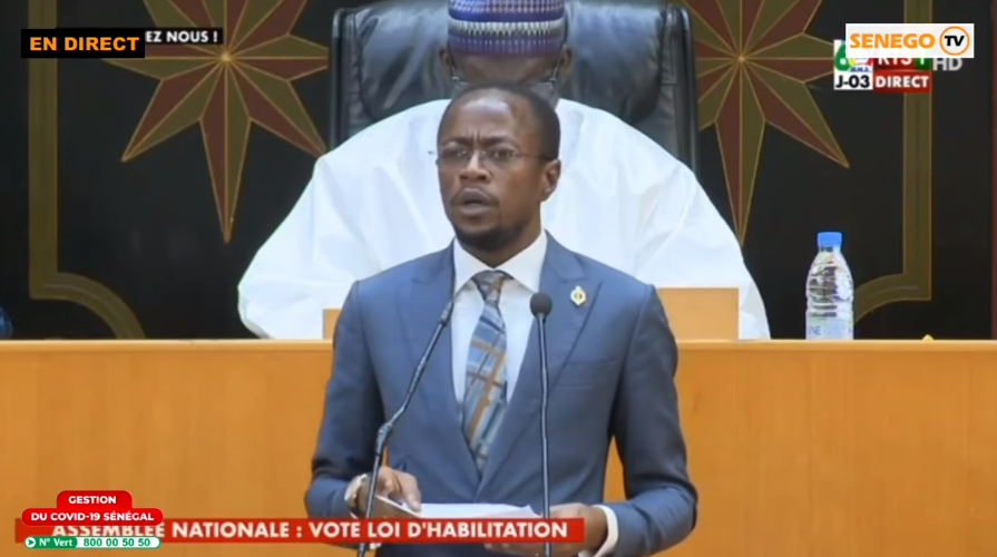 Vote de la loi d’habilitation: L’intervention d’Abdou Mbow (Senego TV)