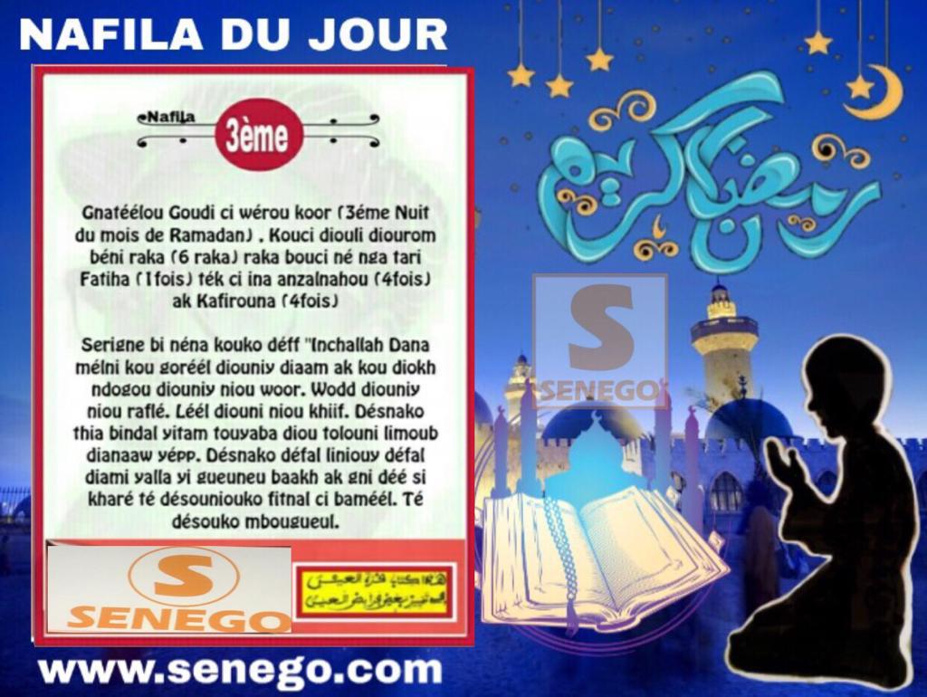 Ramadan 2020: Voici le « Nafila » du Dimanche 26 avril 2020