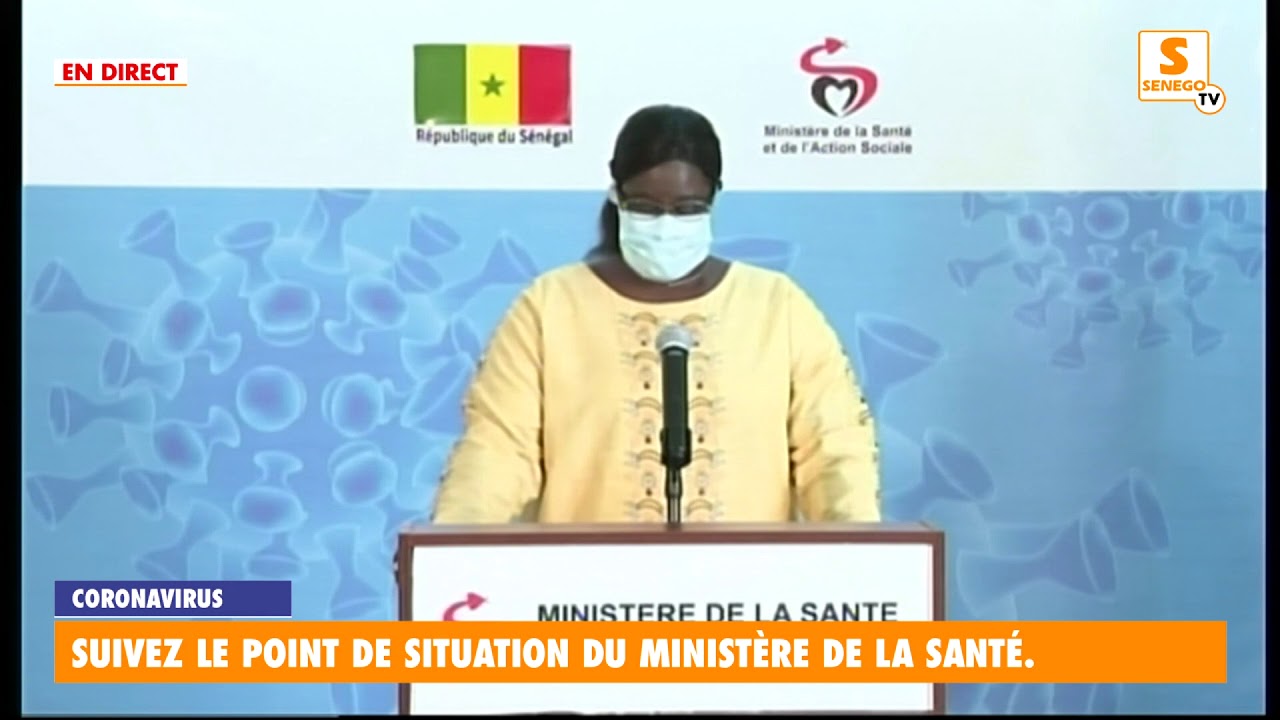 Covid-19 : Le Sénégal totalise 823 cas déclarés positifs, ce mardi (Senego Tv)