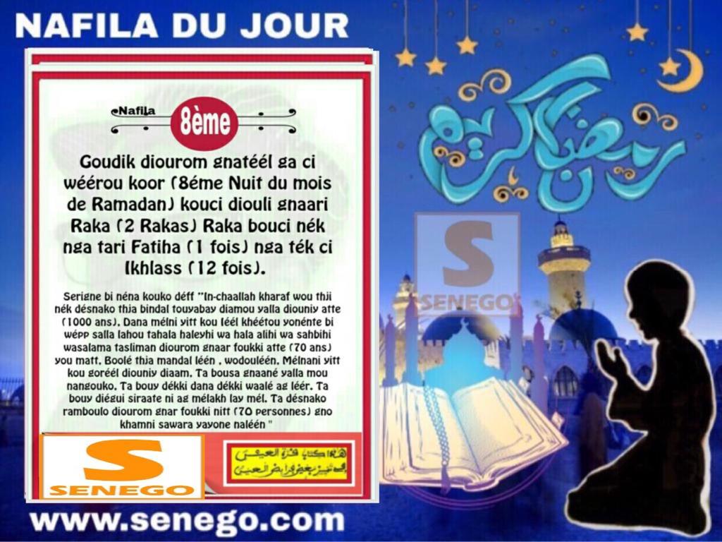 Ramadan 2020: Voici le « Nafila » du Vendredi 1er Mai 2020