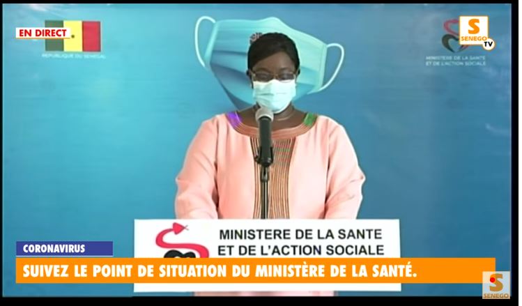 Covid-19: Le Sénégal totalise 2105 cas déclarés positifs, ce mercredi 13 mai (Senego Tv)