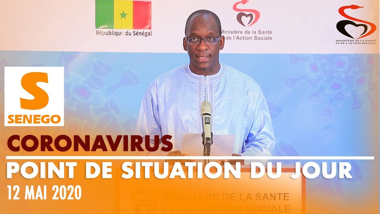 Covid-19: Le Sénégal totalise 1995 cas déclarés positifs, ce mardi 12 mai (Senego Tv)