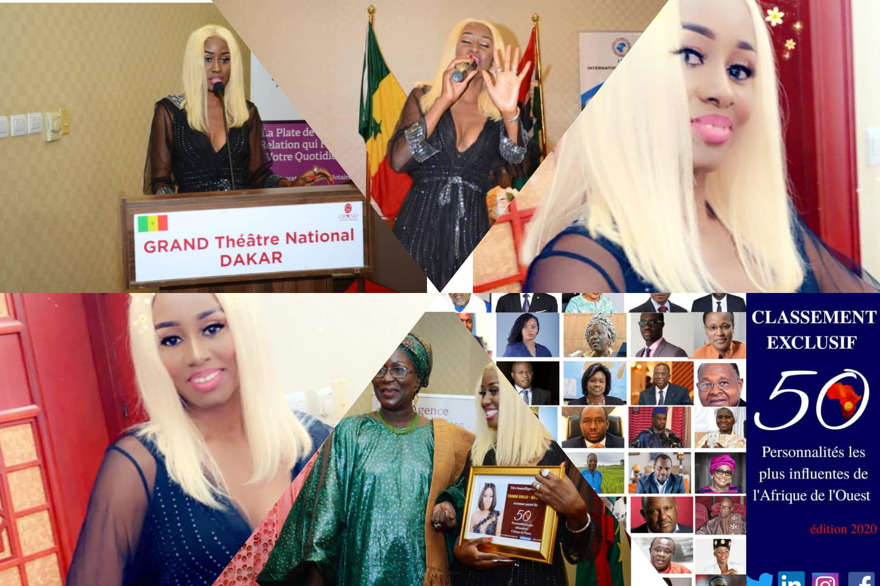 Photos : Queen Biz distinguée parmi les 50 personnalités les plus influentes en Afrique de l’Ouest