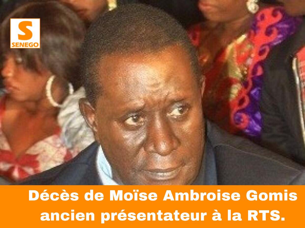 Nécrologie : L’animateur Moise Ambroise Gomis n’est plus